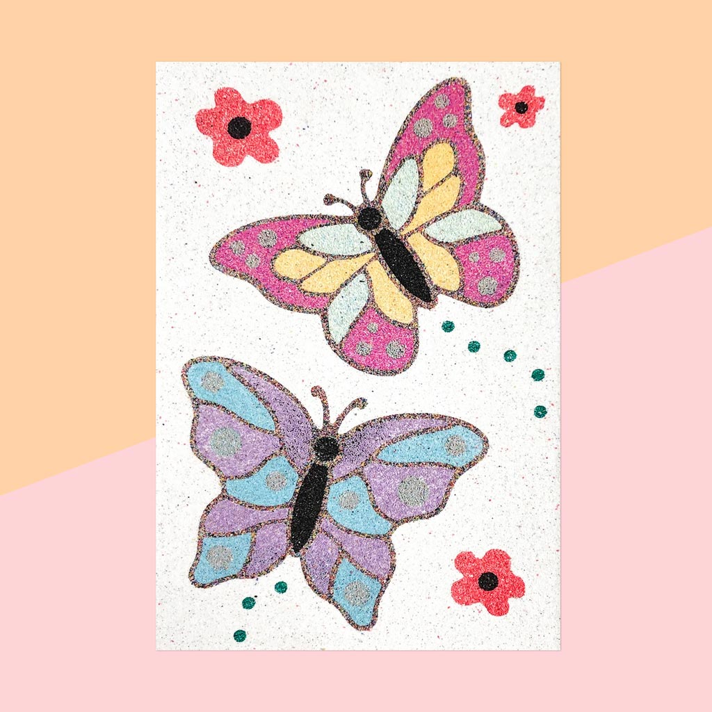 Butterflies & Lady Beetles - Kids Kreative Sand Art