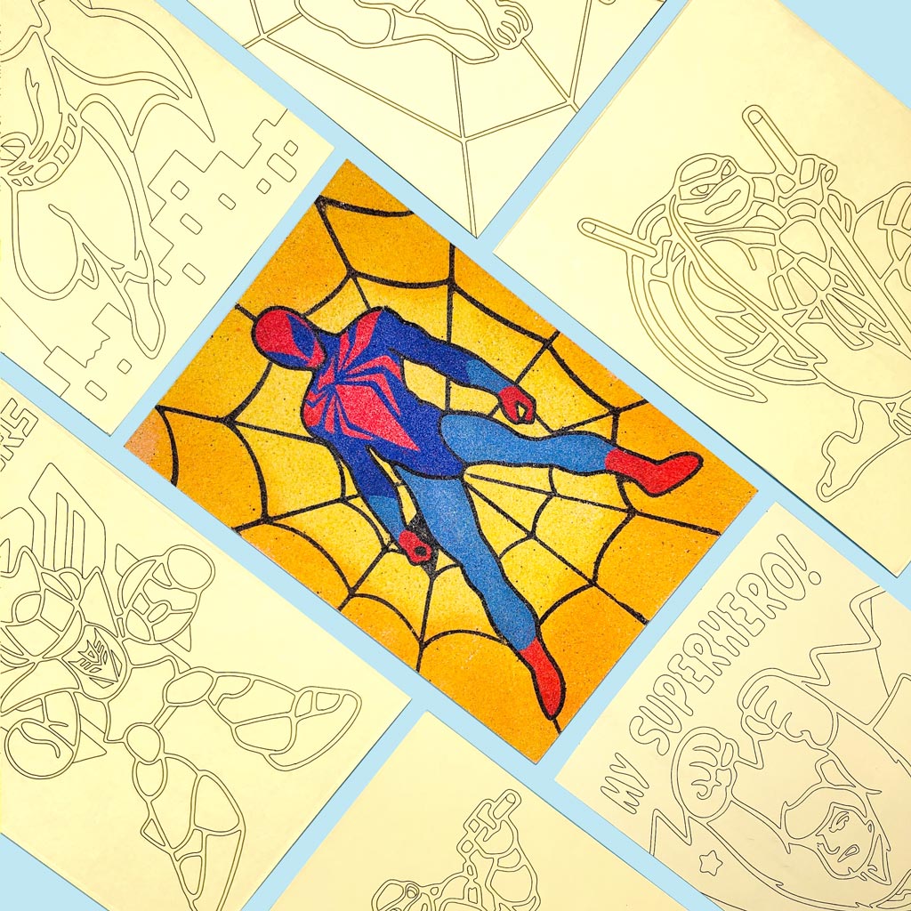 Superheroes - Kids Kreative Sand Art