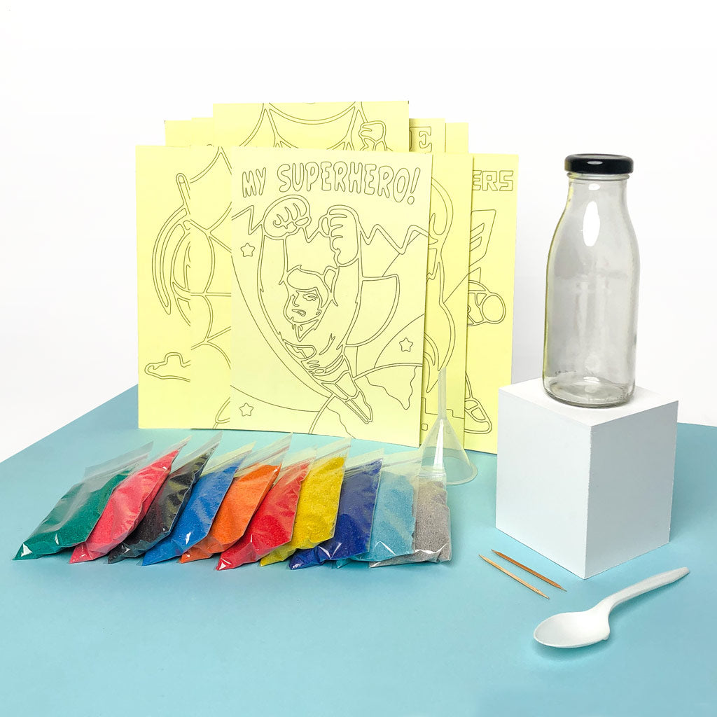 Superheroes - Kids Kreative Sand Art